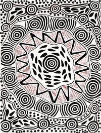 Aboriginal Artwork by Ursula Napangardi Hudson, Pikilyi Jukurrpa (Vaughan Springs Dreaming), 61x46cm