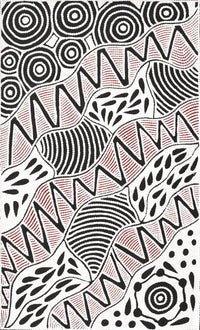 Aboriginal Artwork by Ursula Napangardi Hudson, Pikilyi Jukurrpa (Vaughan Springs Dreaming), 76x46cm