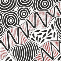 Aboriginal Artwork by Ursula Napangardi Hudson, Pikilyi Jukurrpa (Vaughan Springs Dreaming), 76x46cm