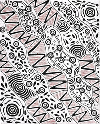 Aboriginal Artwork by Ursula Napangardi Hudson, Pikilyi Jukurrpa (Vaughan Springs Dreaming), 76x61cm