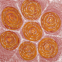 Aboriginal Artwork by Valda Napangardi Granites, Ngalyipi Jukurrpa (Snakevine Dreaming) - Mina Mina, 30x30cm