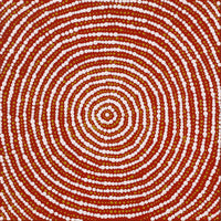 Aboriginal Artwork by Valma Nakamarra White, Warna Jukurrpa (Snake Dreaming), 30x30cm