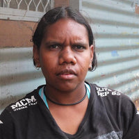 Aboriginal Artwork by Valma Nakamarra White, Warna Jukurrpa (Snake Dreaming), 30x30cm