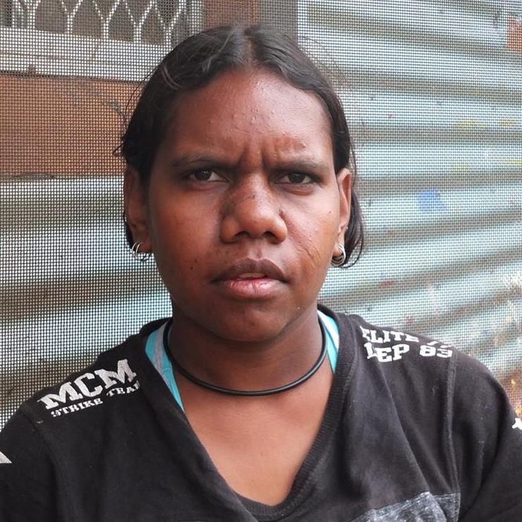 Aboriginal Artwork by Valma Nakamarra White, Warna Jukurrpa (Snake Dreaming), 30x30cm