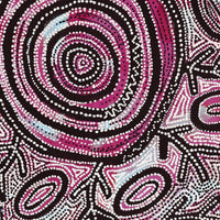 Aboriginal Artwork by Vanetta Nampijinpa Hudson, Warlukurlangu Jukurrpa (Fire country Dreaming), 122x91cm