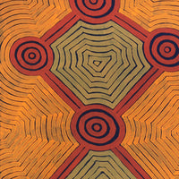 Aboriginal Artwork by Virginia Napanangka Ngalaia, Kushinia, 163x45cm