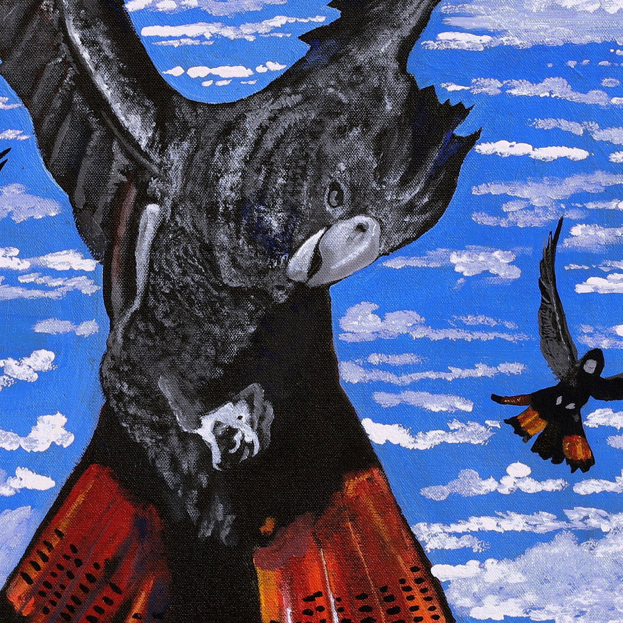 Aboriginal Artwork by Walter Jugadai, Iranti, 61x46cm