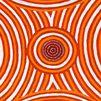 Aboriginal Artwork by Walter Jugadai, Wati Kotara Tjukurrpa at Karrinyarra (Mt. Wedge), 182.5x137cm