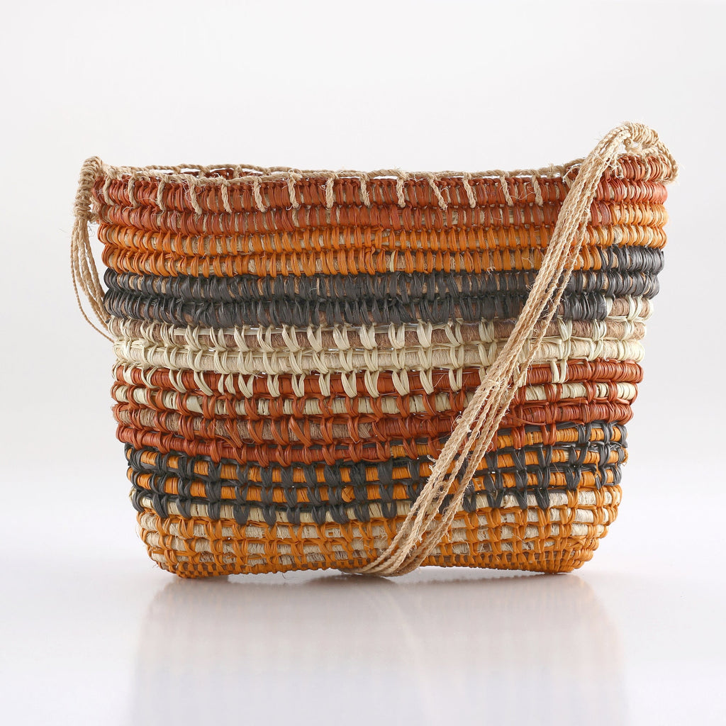 Aboriginal Artwork by Warŋgarrŋa #1 Ganambarr Dorothy, Bathi (woven basket) - ART ARK®