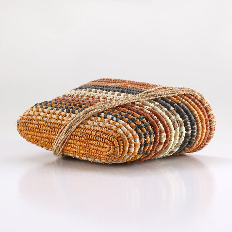 Aboriginal Art by Warŋgarrŋa #1 Ganambarr Dorothy, Bathi (woven basket) - ART ARK®