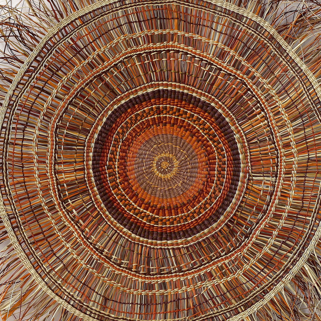 Aboriginal Artwork by Wopurruwuy Gondarra, Ŋaṉmara , Woven Mat - ART ARK®