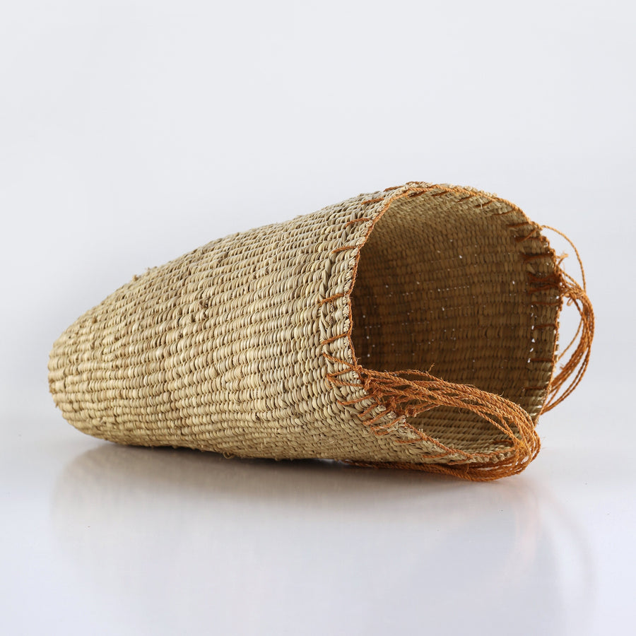 Aboriginal Artwork by Wurrulnga Dhamarrandji, Bol'pu (woven dilly bag)