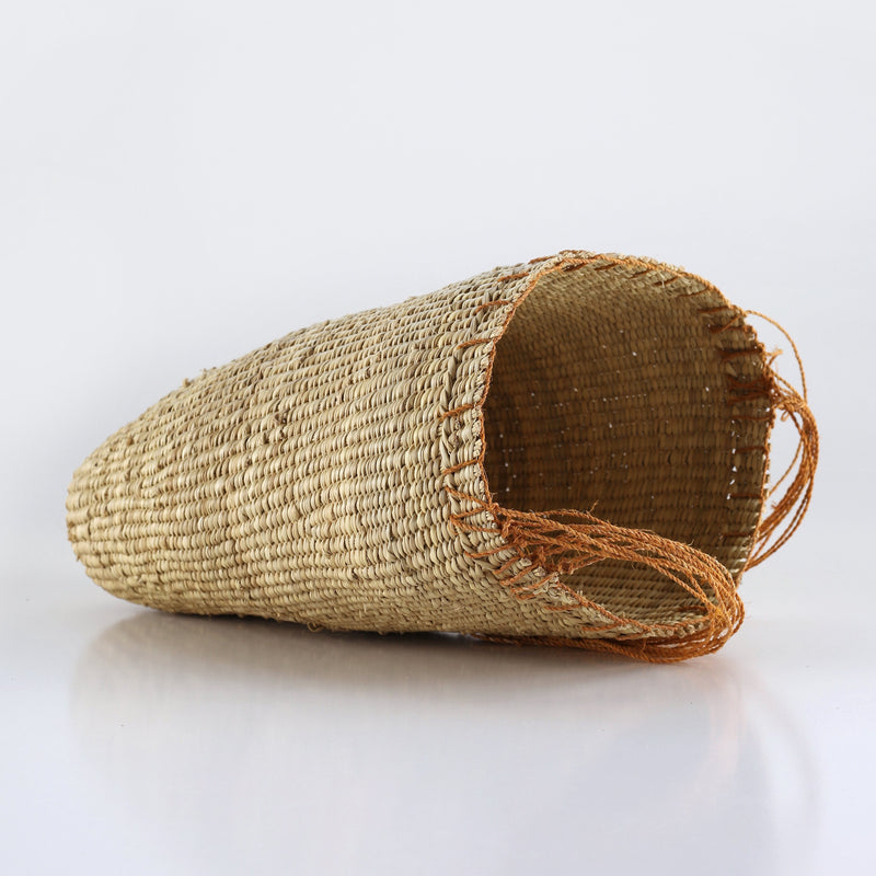 Aboriginal Artwork by Wurrulnga Dhamarrandji, Bol'pu (woven dilly bag)