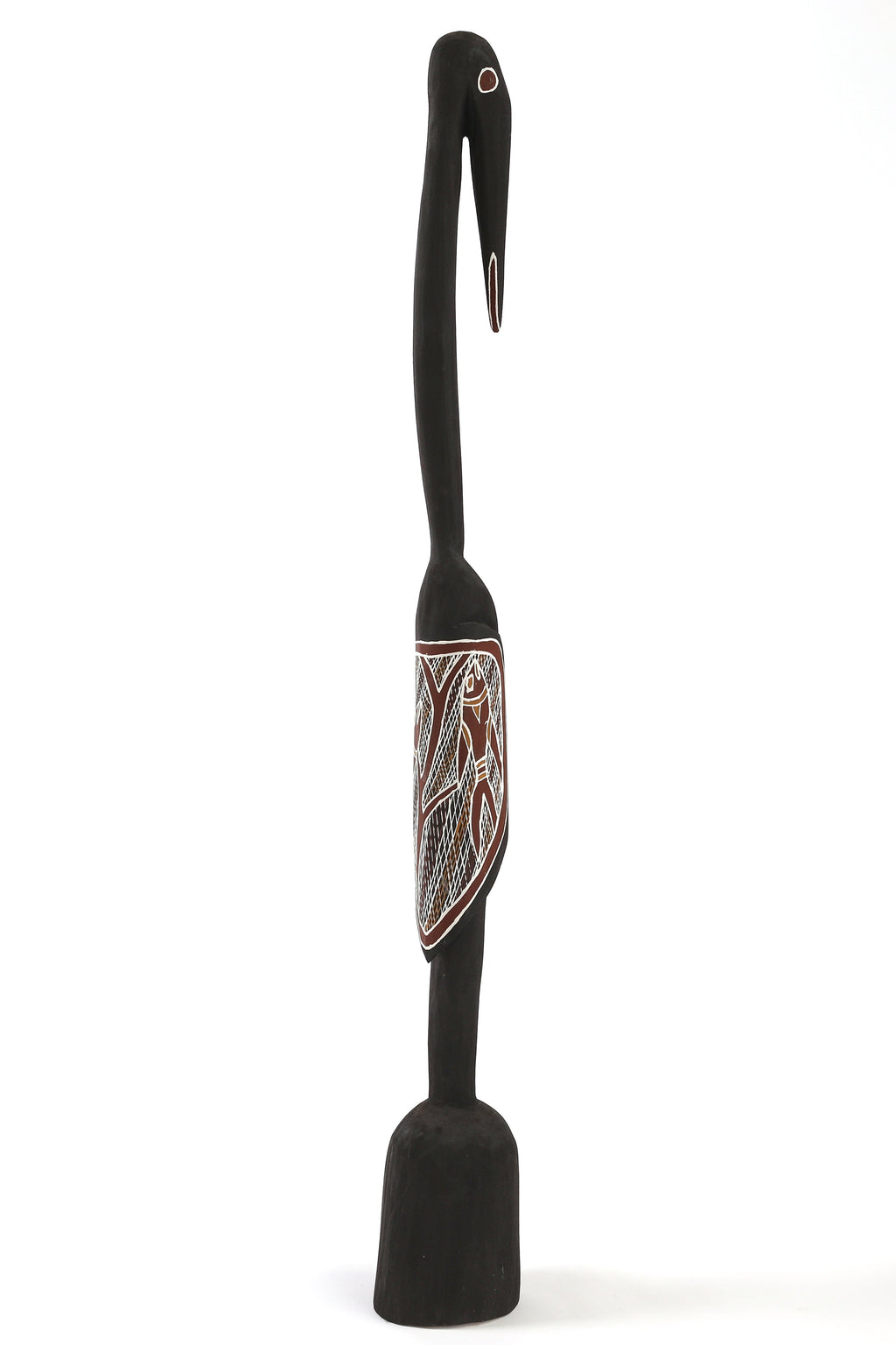 Aboriginal Artwork by Yali Munuŋgurr, Wayin (Bird) Sculpture