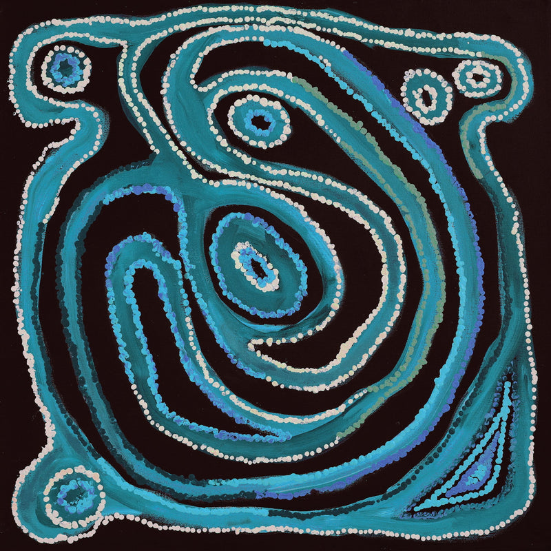 Aboriginal Artwork by Yamangara Thomas Murray, Ngayuku Ngurra, 61x61cm