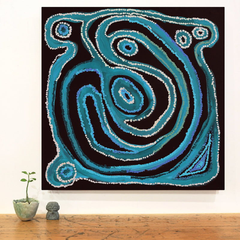 Aboriginal Artwork by Yamangara Thomas Murray, Ngayuku Ngurra, 61x61cm