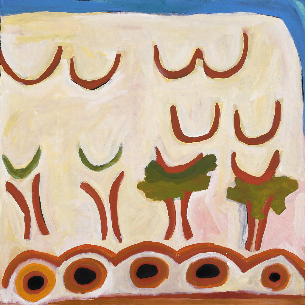 Aboriginal Artwork by Yamangara Thomas Murray, Ngayuku Ngurra, 91x91cm