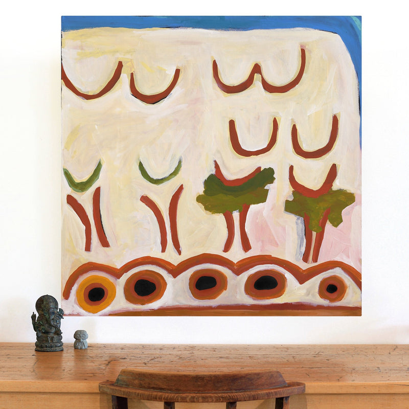 Aboriginal Artwork by Yamangara Thomas Murray, Ngayuku Ngurra, 91x91cm