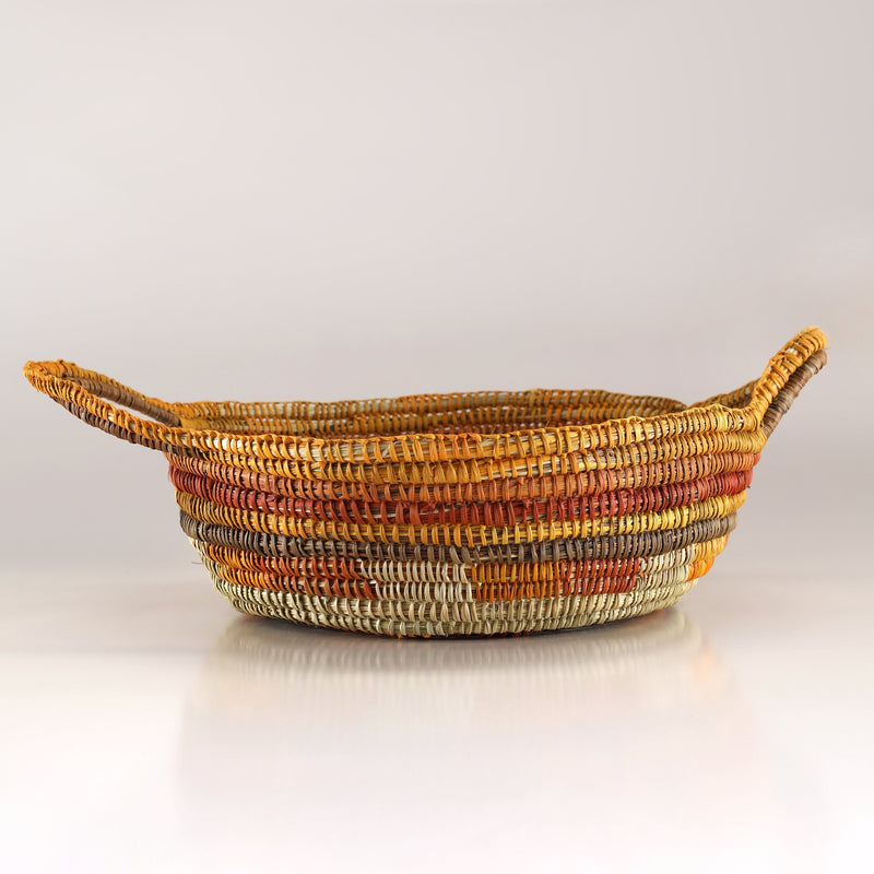 Aboriginal Artwork by Yaminy Mununggurr, Bathi (woven basket)