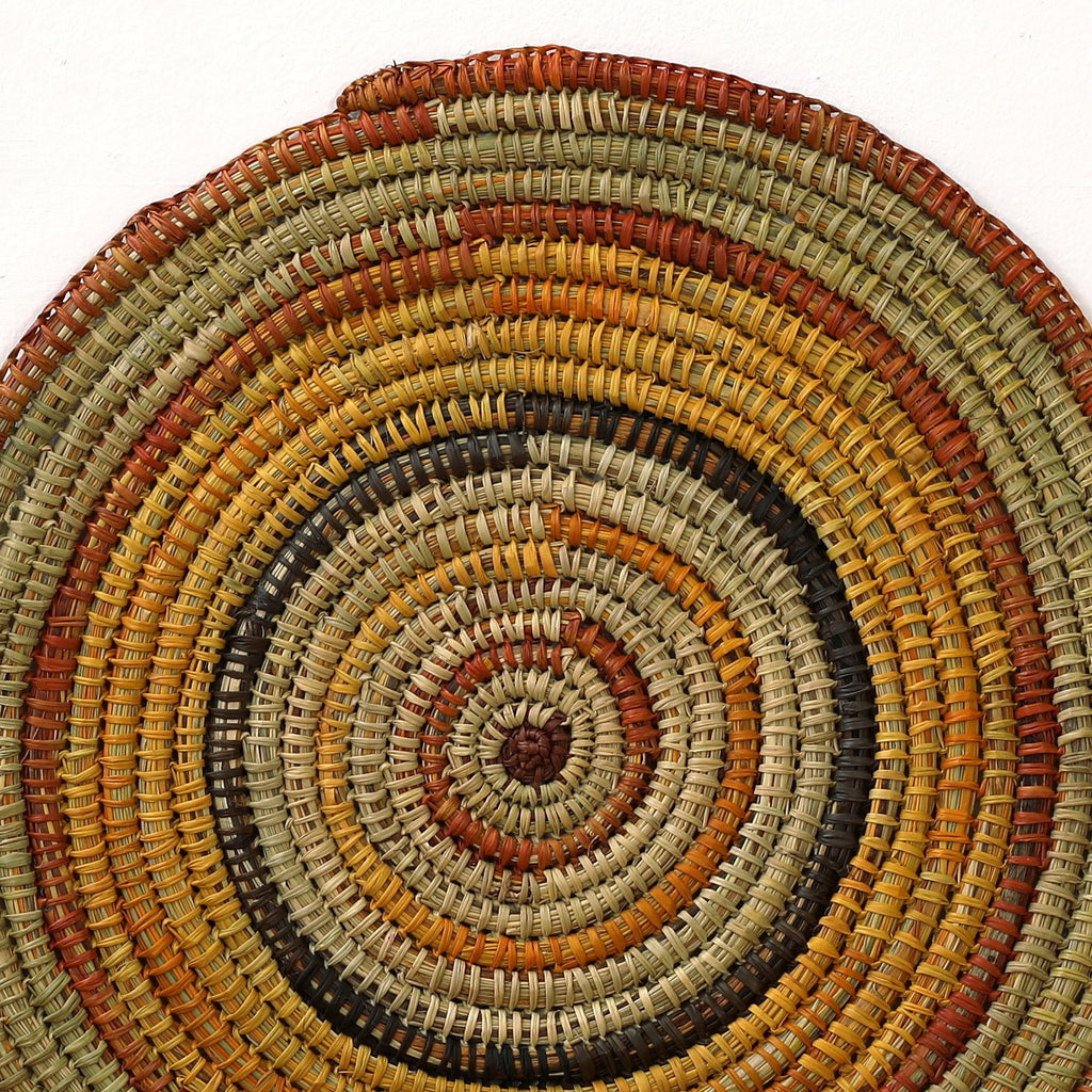 Aboriginal Artwork by Yaminy Mununggurr, Batjparra (Coiled Mat)