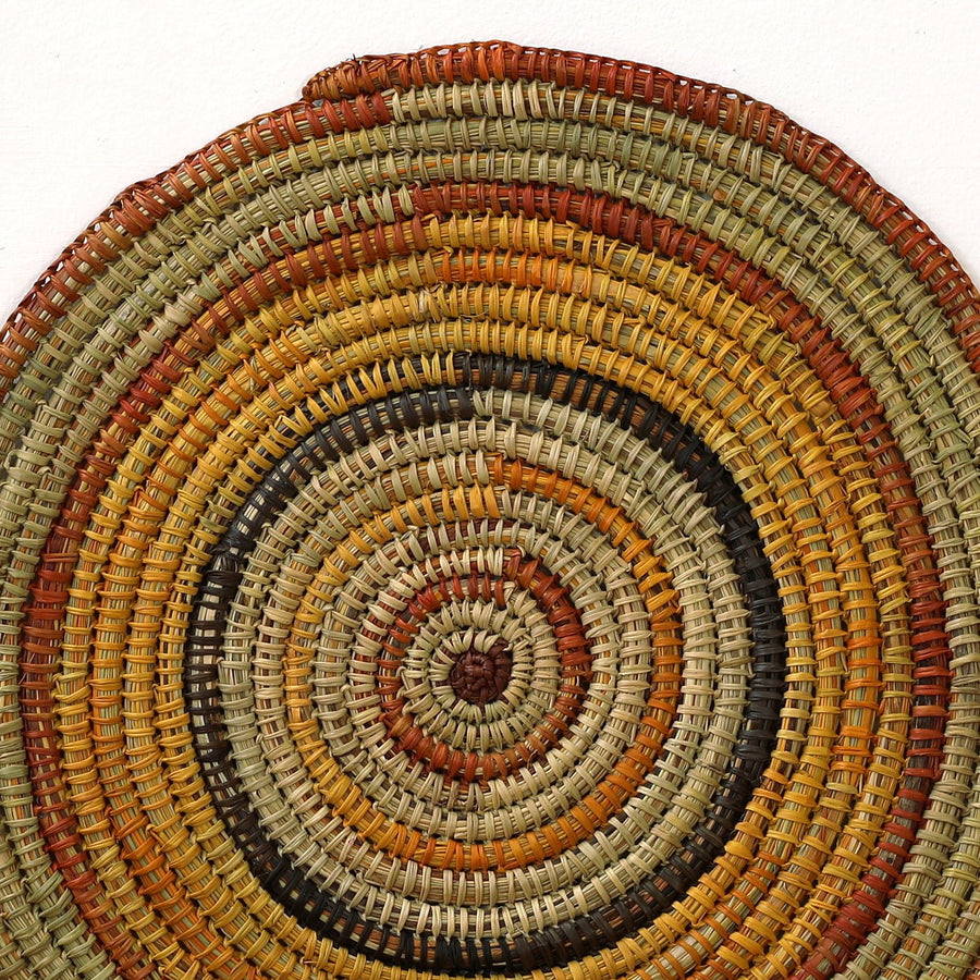 Aboriginal Artwork by Yaminy Mununggurr, Batjparra (Coiled Mat)