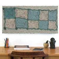 Aboriginal Artwork by Yangi Yangi Fox, Mamungari, 91x45cm