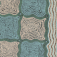 Aboriginal Artwork by Yangi Yangi Fox, Mamungari, 91x45cm