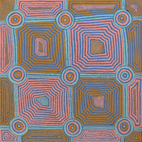Aboriginal Artwork by Yangi Yangi Fox, Mamungari, 91x91cm