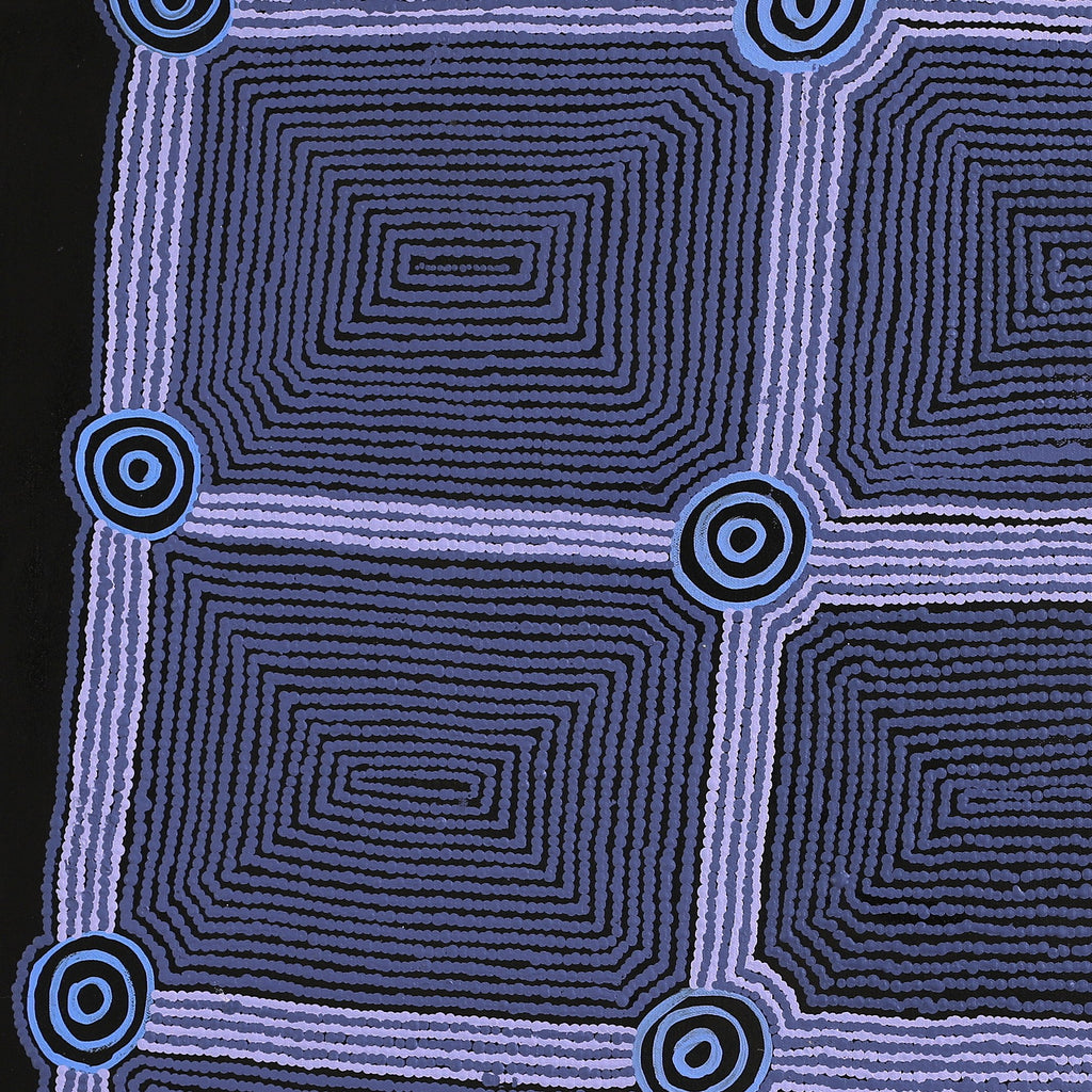 Aboriginal Artwork by Yangi Yangi Fox, Mamungari, 91x91cm