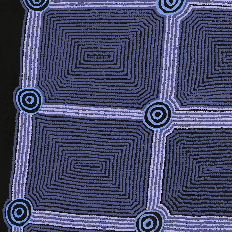 Aboriginal Artwork by Yangi Yangi Fox, Mamungari, 91x91cm