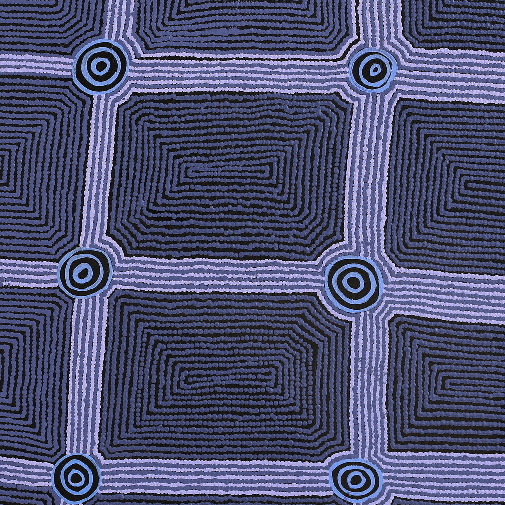 Aboriginal Artwork by Yangi Yangi Fox, Mamungari, 91x91cm