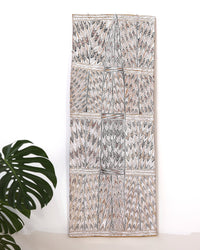 Aboriginal Artwork by Yilpirr Wanambi, Marraŋu, 142x51cm Bark