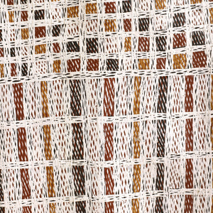Aboriginal Artwork by Yimula Munuŋgurr, Djapu Design, 109x32cm Bark - ART ARK®