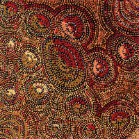 Aboriginal Artwork by Angelina Nampijinpa Tasman, Ngapa Jukurrpa (Water Dreaming) - Pirlinyarnu, 30x30cm