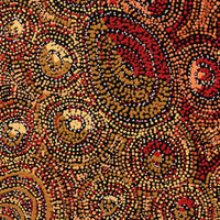 Aboriginal Artwork by Angelina Nampijinpa Tasman, Ngapa Jukurrpa (Water Dreaming) - Pirlinyarnu, 30x30cm