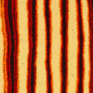 Aboriginal Art by Adrianna Nangala Egan, Yarla Jukurrpa (Bush Potato Dreaming) - Cockatoo Creek, 91x46cm - ART ARK®