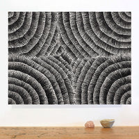 Aboriginal Artwork by Alicka Napanangka Brown, Yarla Jukurrpa (Bush Potato Dreaming), 61x46cm