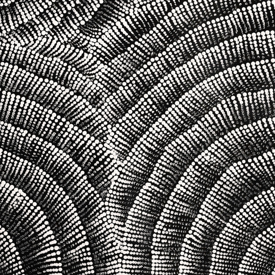 Aboriginal Artwork by Alicka Napanangka Brown, Yarla Jukurrpa (Bush Potato Dreaming), 61x46cm