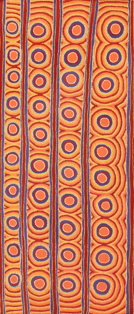 Aboriginal Artwork by Anmanari Nolan, Mulpu - Bush Mushroom, 180x77cm - ART ARK®