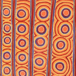 Aboriginal Artwork by Anmanari Nolan, Mulpu - Bush Mushroom, 180x77cm - ART ARK®