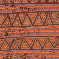 Aboriginal Artwork by Cecilia Napurrurla Wilson, Nguru Yurntumu-wana (Country around Yuendumu), 61x30cm