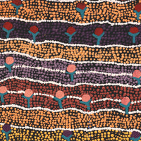 Aboriginal Artwork by Charlene Napanangka Marshall, Wanakiji Jukurrpa (Bush Tomato Dreaming), 61x46cm