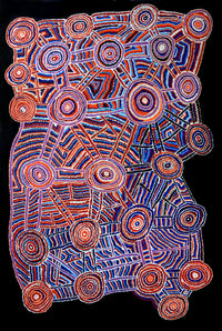 Aboriginal Artwork by Jeani Napangardi Lewis, Mina Mina Jukurrpa - Ngalyipi, 182x122cm