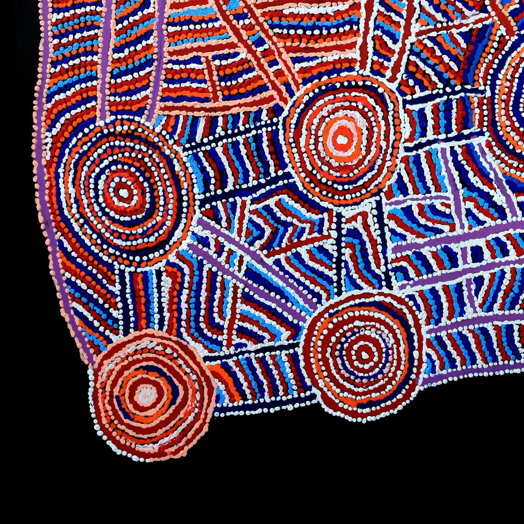 Aboriginal Artwork by Jeani Napangardi Lewis, Mina Mina Jukurrpa - Ngalyipi, 182x122cm