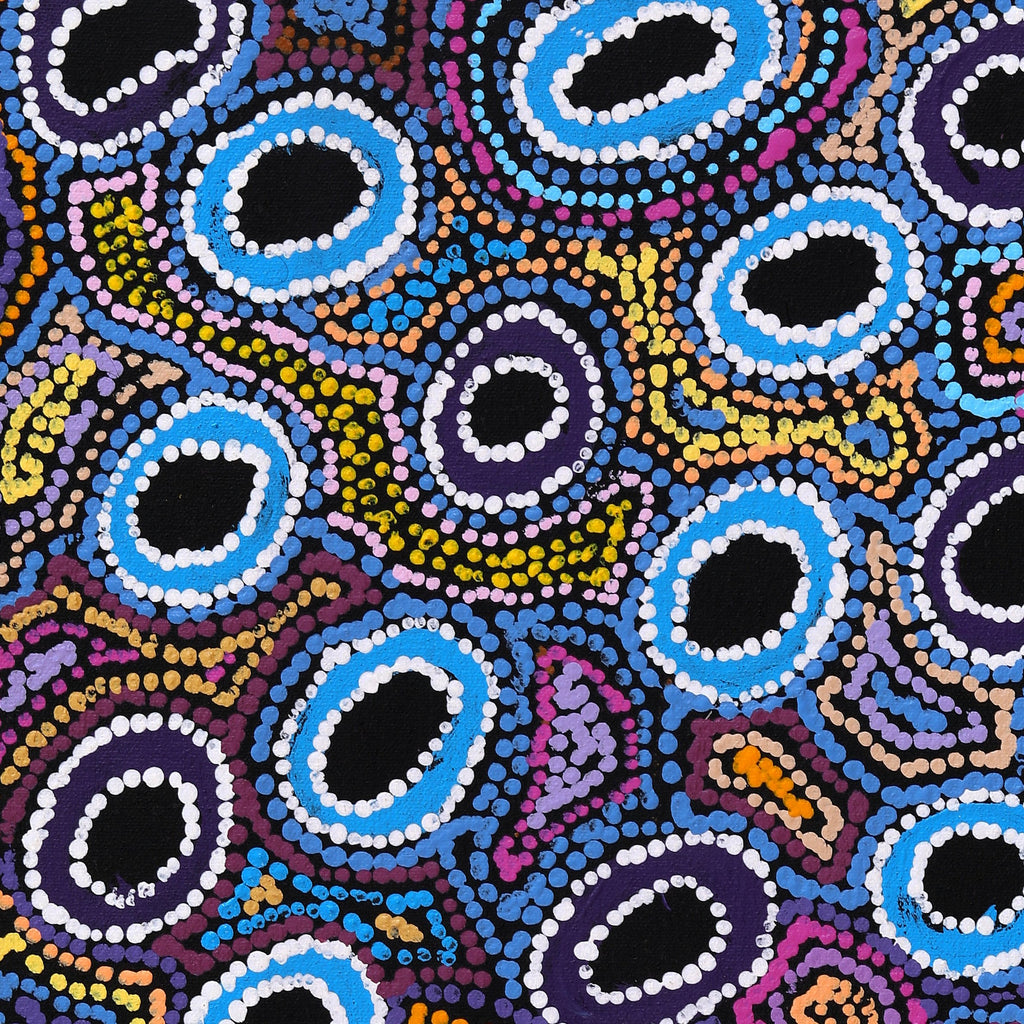 Aboriginal Artwork by Joy Nangala Brown, Yumari Jukurrpa, 61x30cm