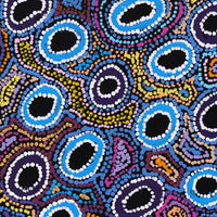 Aboriginal Artwork by Joy Nangala Brown, Yumari Jukurrpa, 61x30cm
