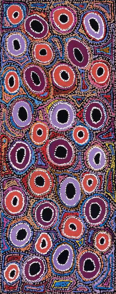 Aboriginal Art by Joy Nangala Brown, Yumari Jukurrpa, 76x30cm - ART ARK®