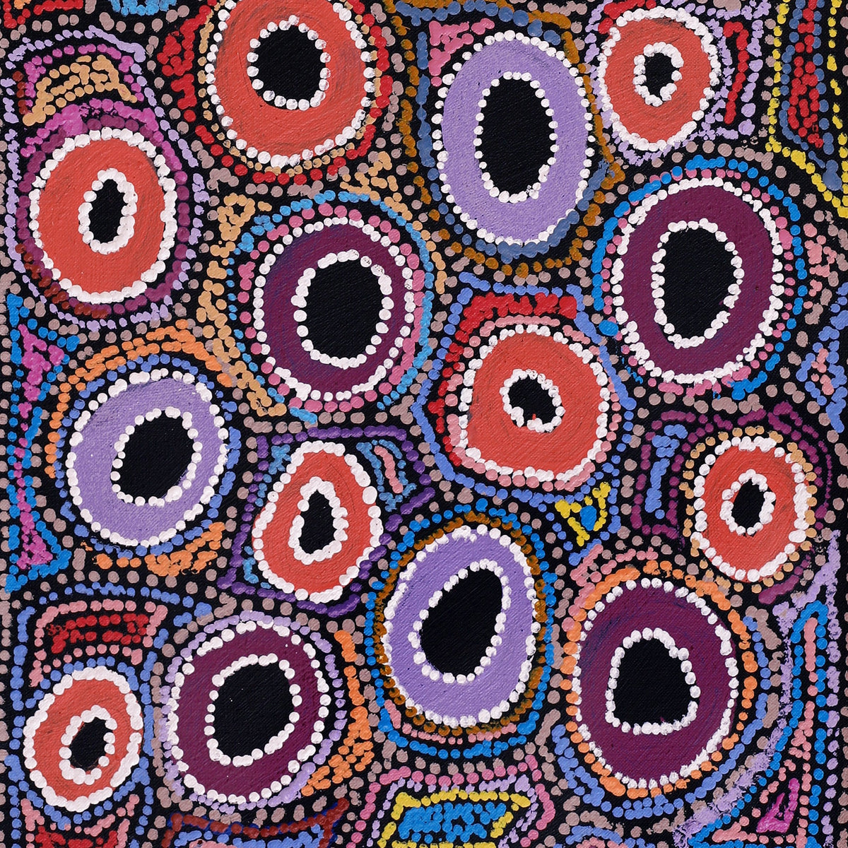 Aboriginal Art by Joy Nangala Brown, Yumari Jukurrpa, 76x30cm - ART ARK®