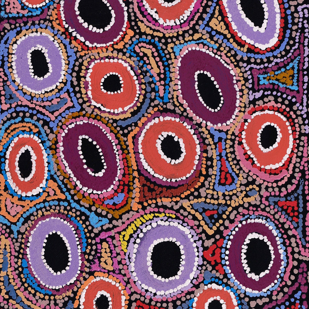 Aboriginal Artwork by Joy Nangala Brown, Yumari Jukurrpa, 76x30cm