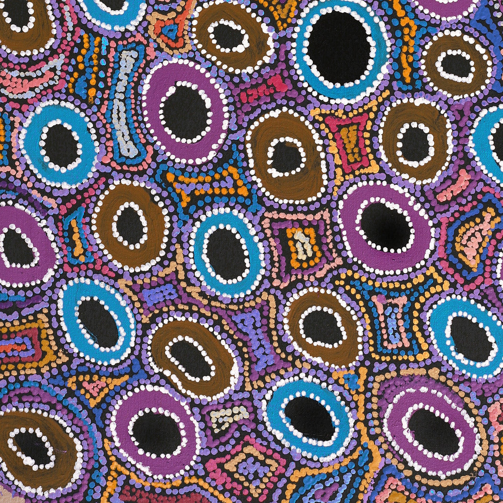 Aboriginal Art by Joy Nangala Brown, Yumari Jukurrpa, 76x46cm - ART ARK®